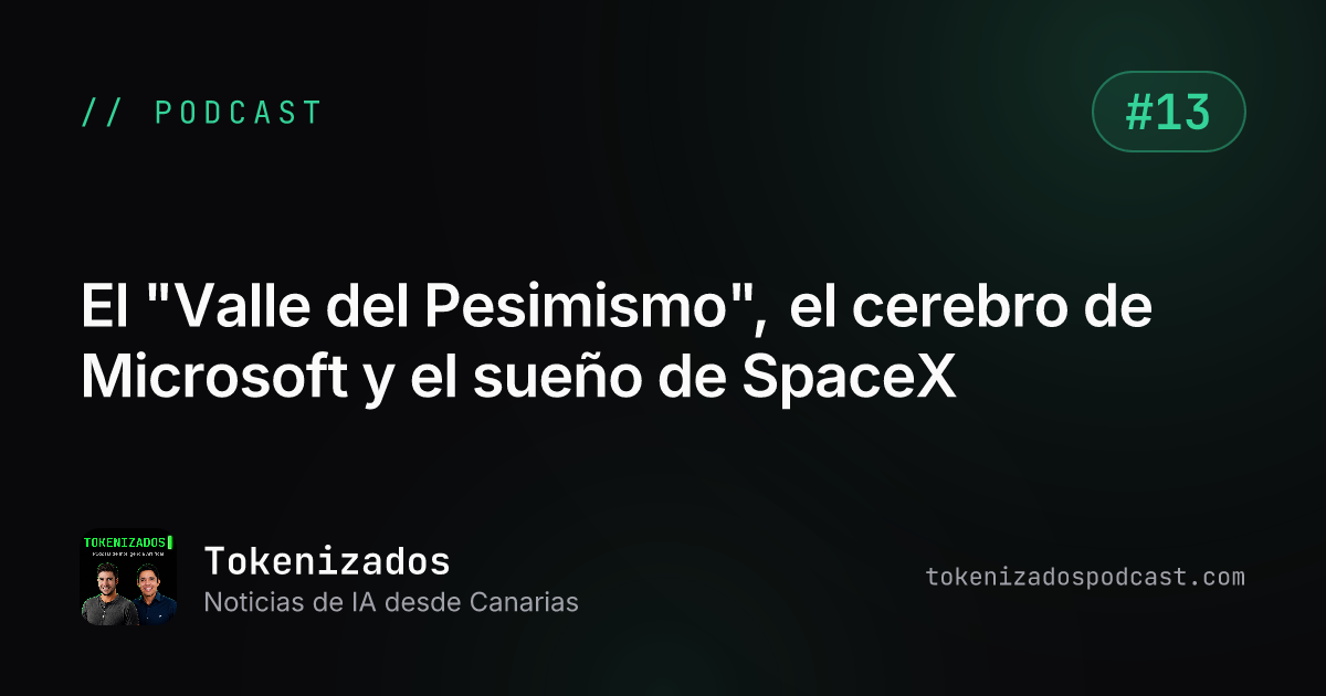 Tokenizados #13: El "Valle del Pesimismo", el cerebro de Microsoft y el sueño de SpaceX